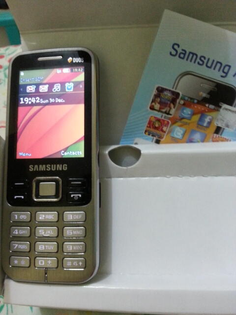 samsung GT-C3322 dual ON simcard GSM jual cepat