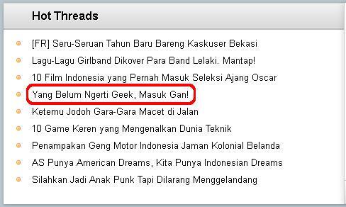 Are You Geek? yang Belum Tau Geek, Silahkan Masuk! :D