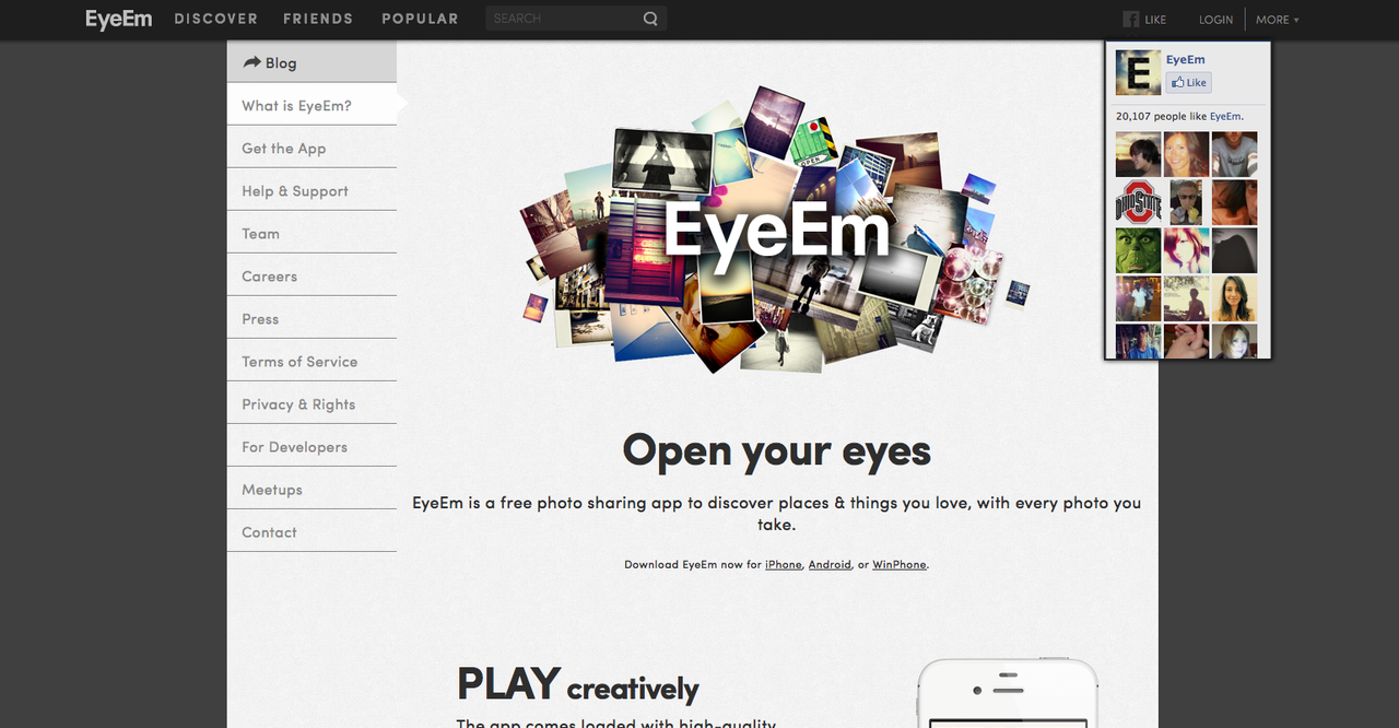 EYEem applikasi mirip instagram