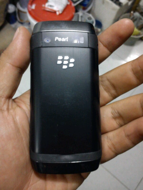 bb/blackberry pearl 9105 mulus fullset bandung