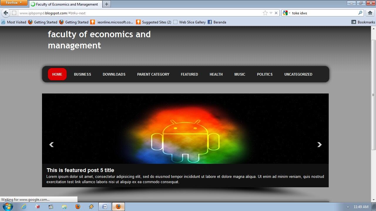 (ASK) Mengganti Slide show Di blog