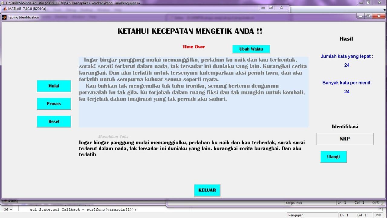 Agan agan SENIOR yang mahir MATLAB khususnya buat Neural Network Backpropagation,, !!