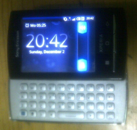 xperia X10 mini pro black 2.1