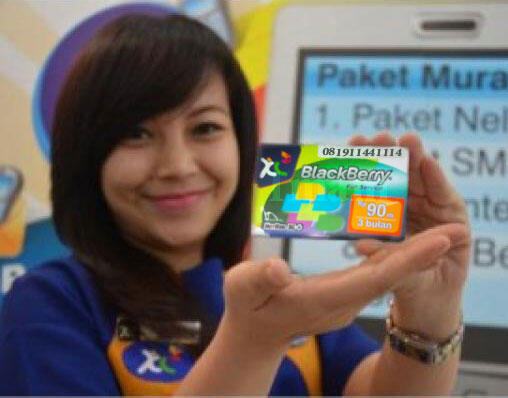 Kartu Perdana XL Paket Blackberry BB FullService BIS 3 Bulan Murah Rp.69rb
