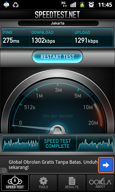 gan test connection speed ini bner ga sih??