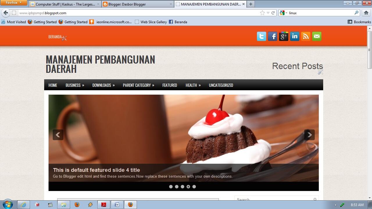 (ASK) Mengganti Slide show Di blog