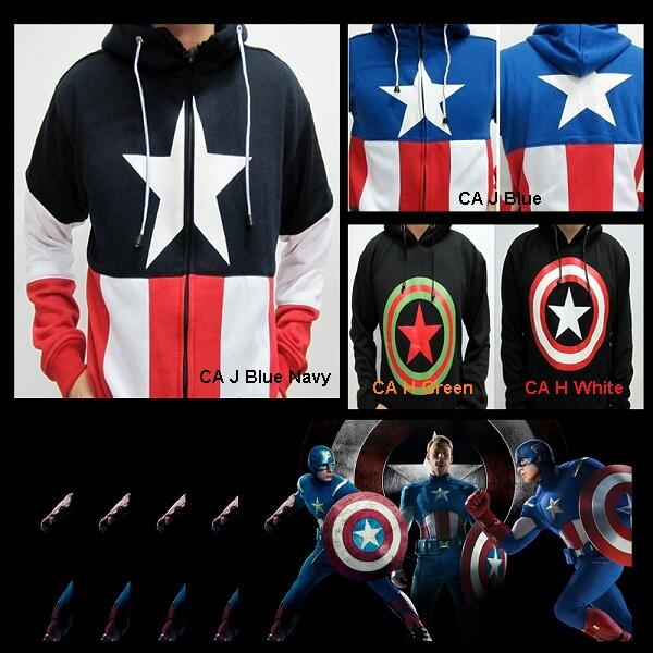 Jaket Hoodie Keren & Branded | Karakter,FredPerry,Superdry,Osaka,CaptainAmerika