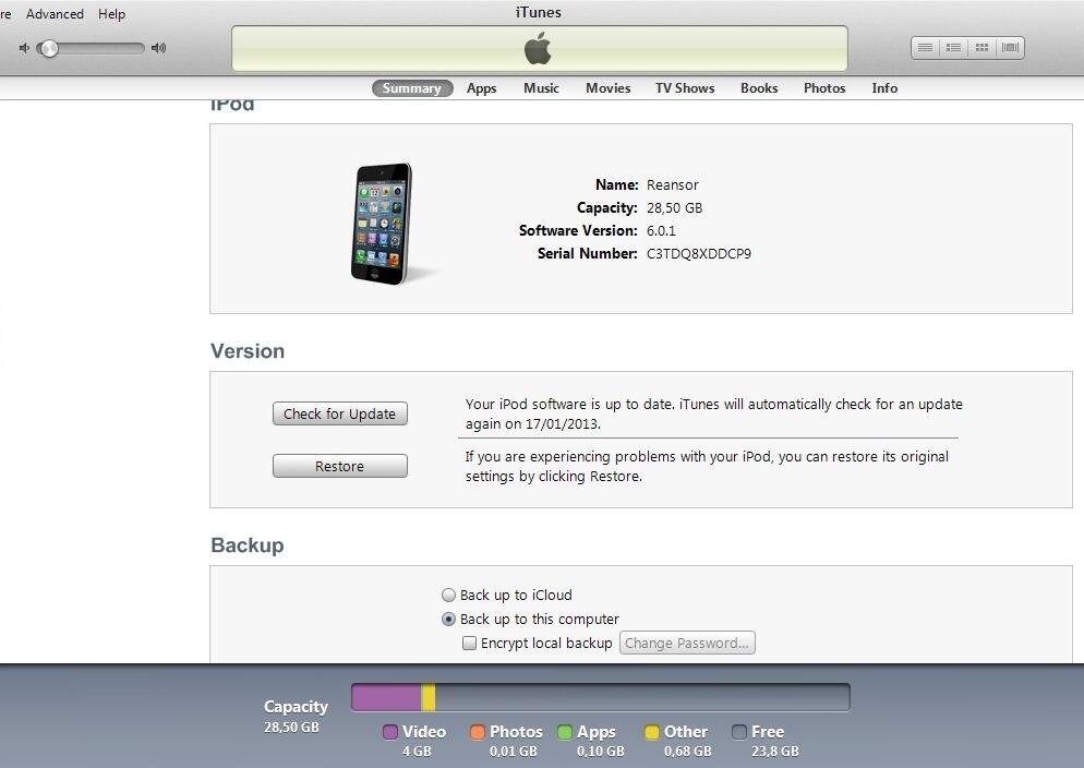 iPod Touch Gen 4 Black 32G