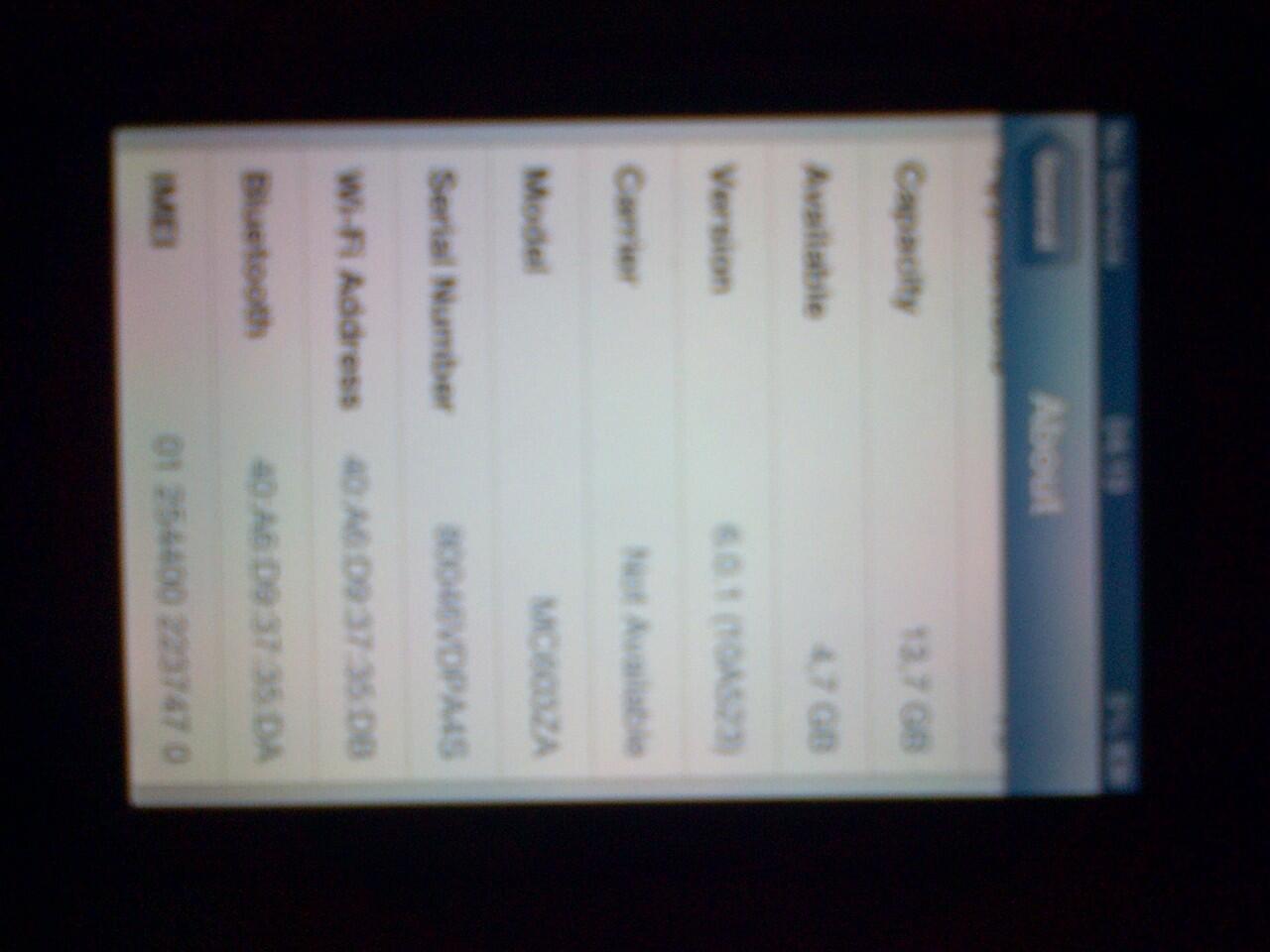 Iphone 4 16GB minus no service