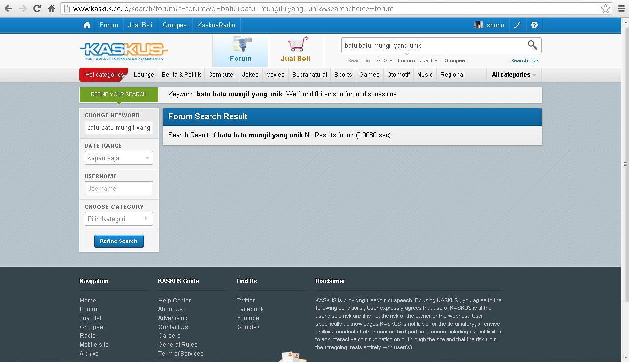 Batu - Batu Mungil yang Unik