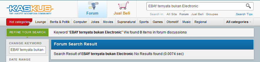 EBAY ternyata bukan singkatan dari Electronic BAY* (*BUY)