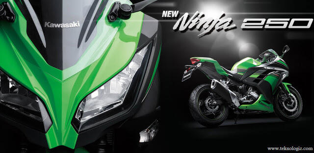 Bikers masuk... NINJA 250, CBR 250 dan INAZUMA 250 di bawah VESPA 150