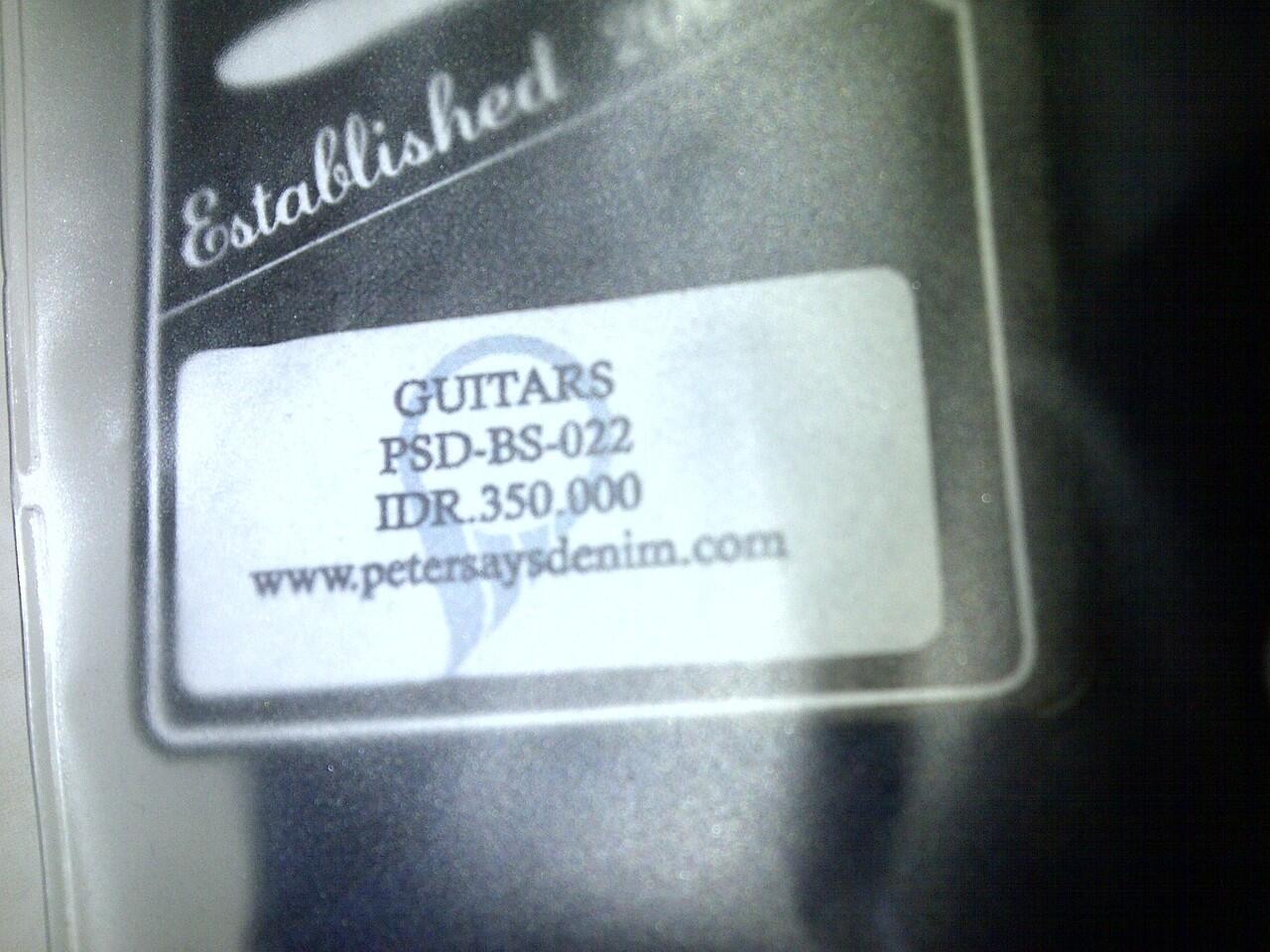 JUAL Kemeja Pantai Petersaysdenim (PSD) GUITARS BARU gress DIJAMIN ASLI size S