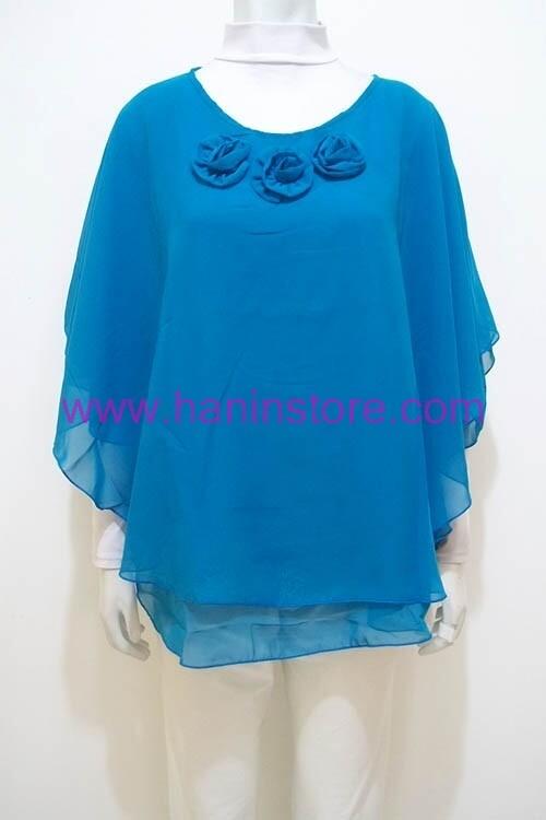 B1483 Blus Sifon Kalong-Busana Muslim Terbaru HaninStore.com