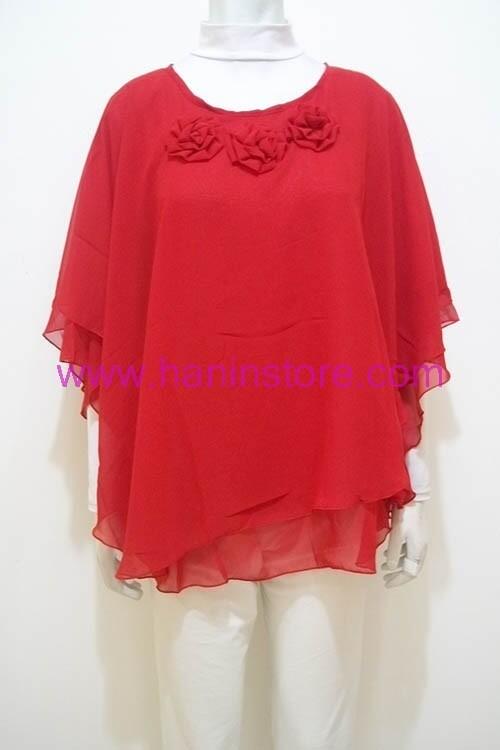 B1483 Blus Sifon Kalong-Busana Muslim Terbaru HaninStore.com