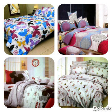 SPREI KATUN MOTIF LEMBUUT