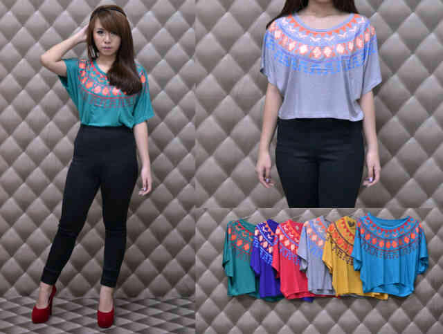 suplier FIRST HAND crop tee, ombre jeans fashion korea BAJU IMPORT BKK