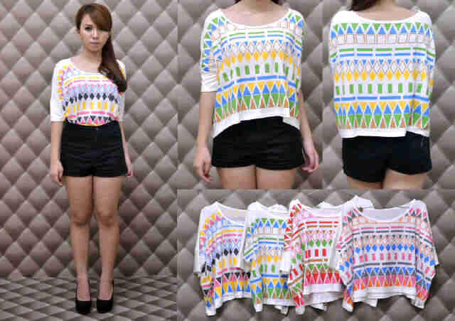 suplier FIRST HAND crop tee, ombre jeans fashion korea BAJU IMPORT BKK