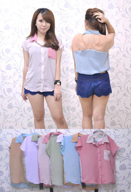 suplier FIRST HAND crop tee, ombre jeans fashion korea BAJU IMPORT BKK