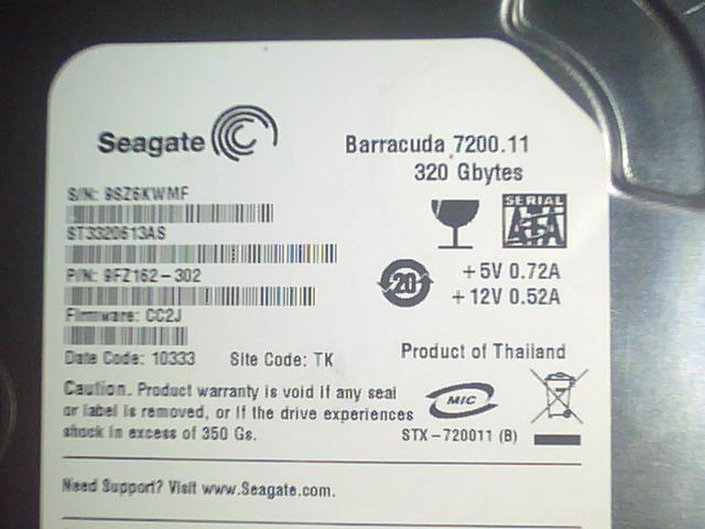 hardisk 320 gb seagate