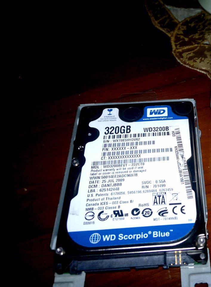 WDC 2,5 Hardisk Laptop 320GB Copotan Laptop Murah