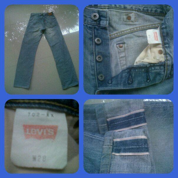 Levis Selvedge lot 702. size 28. made in Japan