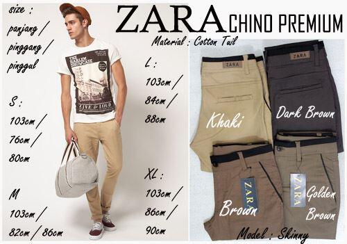 SALE: ZARA CHINO PANTS KW SUPREME TERBAIK TERMURAH