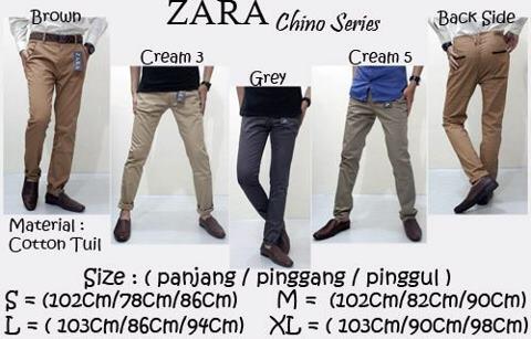 SALE: ZARA CHINO PANTS KW SUPREME TERBAIK TERMURAH
