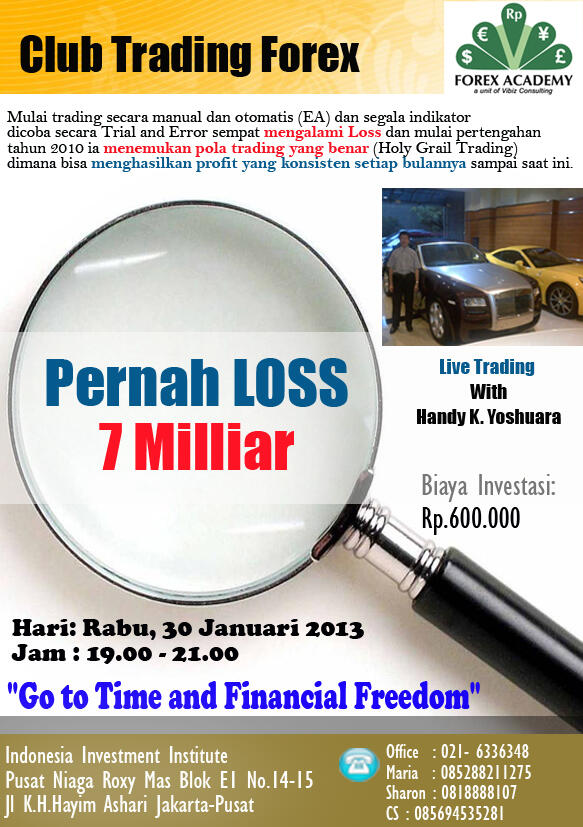 &#91;Jangan Ketinggalan&#93; Workshop Forex dari Forex Academy untuk Januari 2013!!!