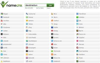 Cek Ketersediaan Username Anda Diratusan Situs Social