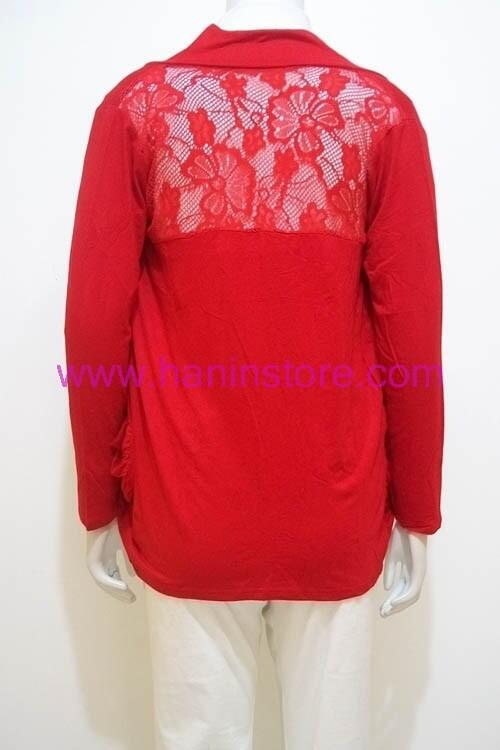 B1489 Blus Kaos Kardigan-Busana Muslim Terbaru HaninStore.com