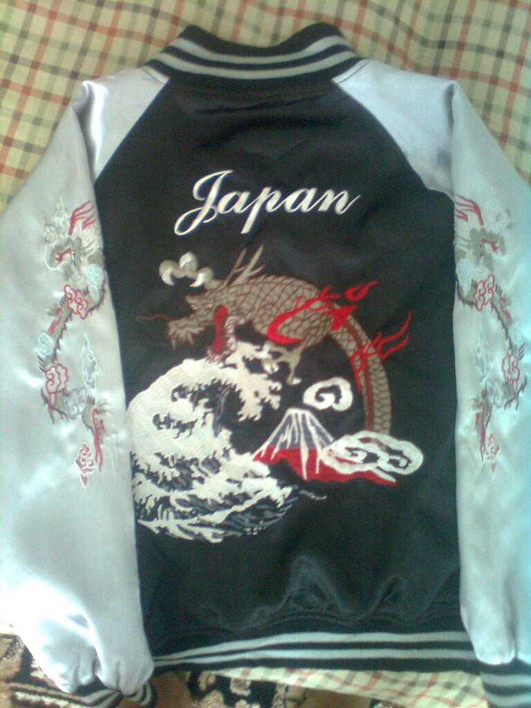 SUKAJAN silver black dragon Japanese
