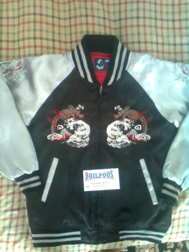 SUKAJAN silver black dragon Japanese