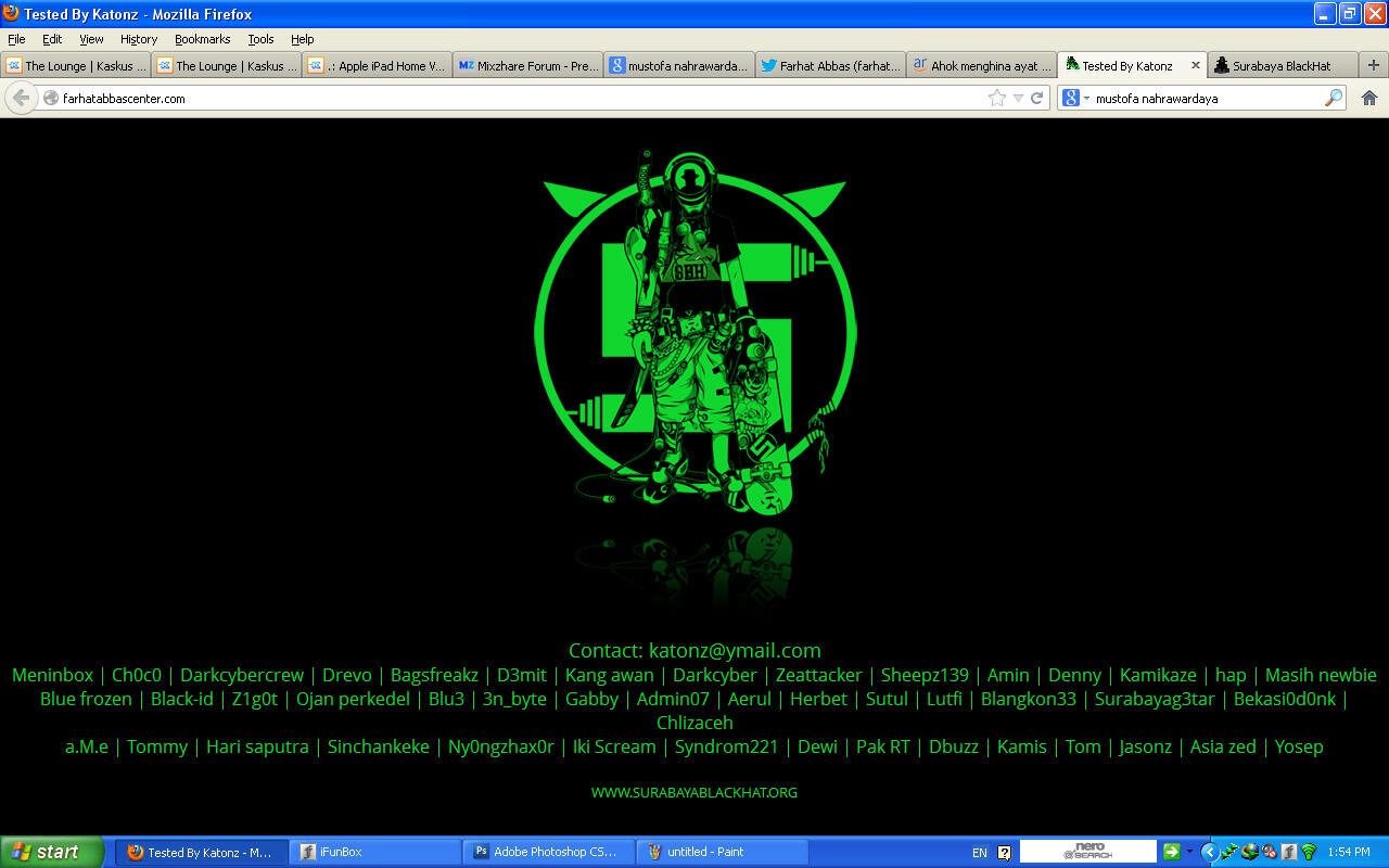 WEBSITE NYA FARHAT ABBAS KENA HACK ... LOL