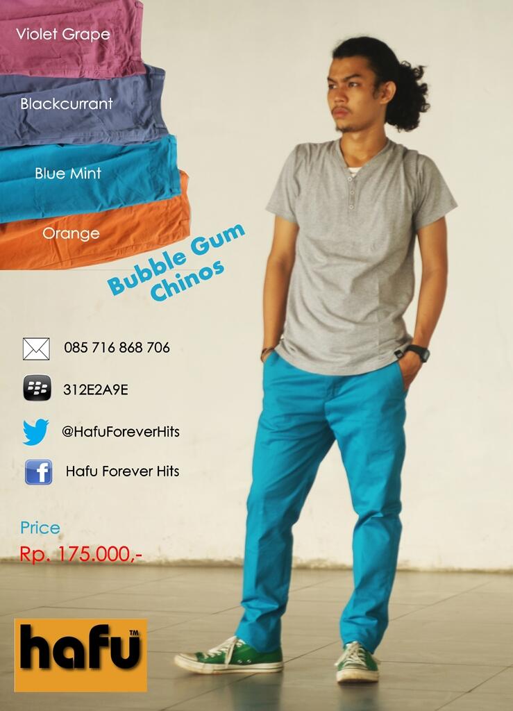 Chino pants in 12 colours