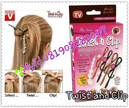 Twist And Clip ( Penjepit Rambut cantik dan mudah digunakan)