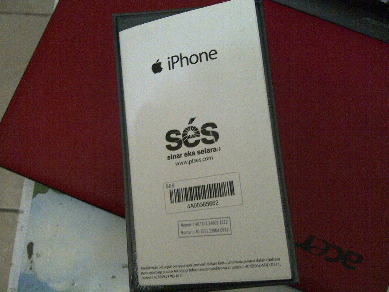 iPhone 5 (16GB) Black Garansi Resmi SES Paling Murah Sedunia! Silahkan Masuk!
