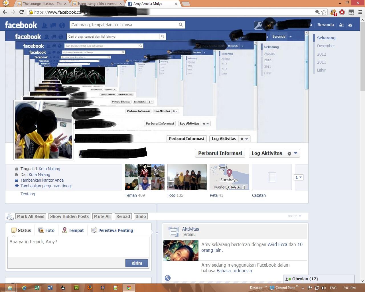 Iseng Bikin Cover Sampul Facebook Keren Page Lorong Waktu Gambar