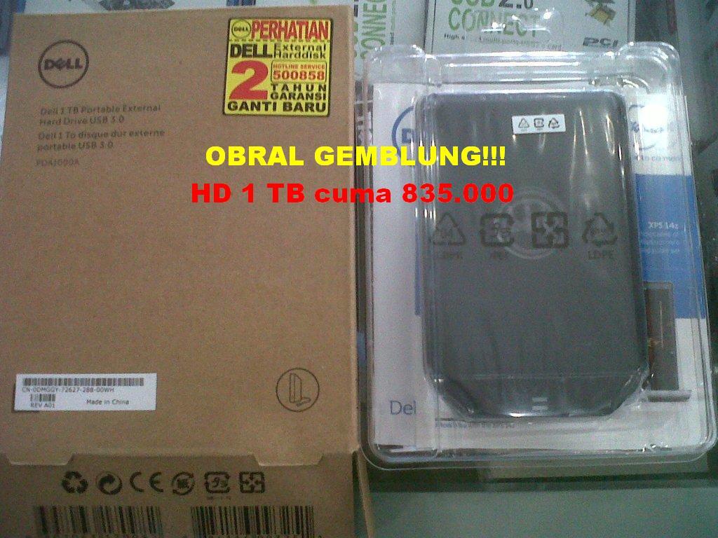 HARDISK EXTERNAL 1 TB DELL USB 3.0 MURAAAHHH!!!