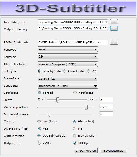 Memberi subtitle dan membuat subtitle 3D pada film 3D 