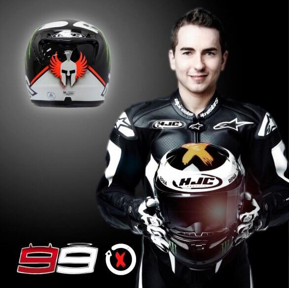 Jorge Lorenzo kenakan HJC di MotoGP musim 2013 ini!