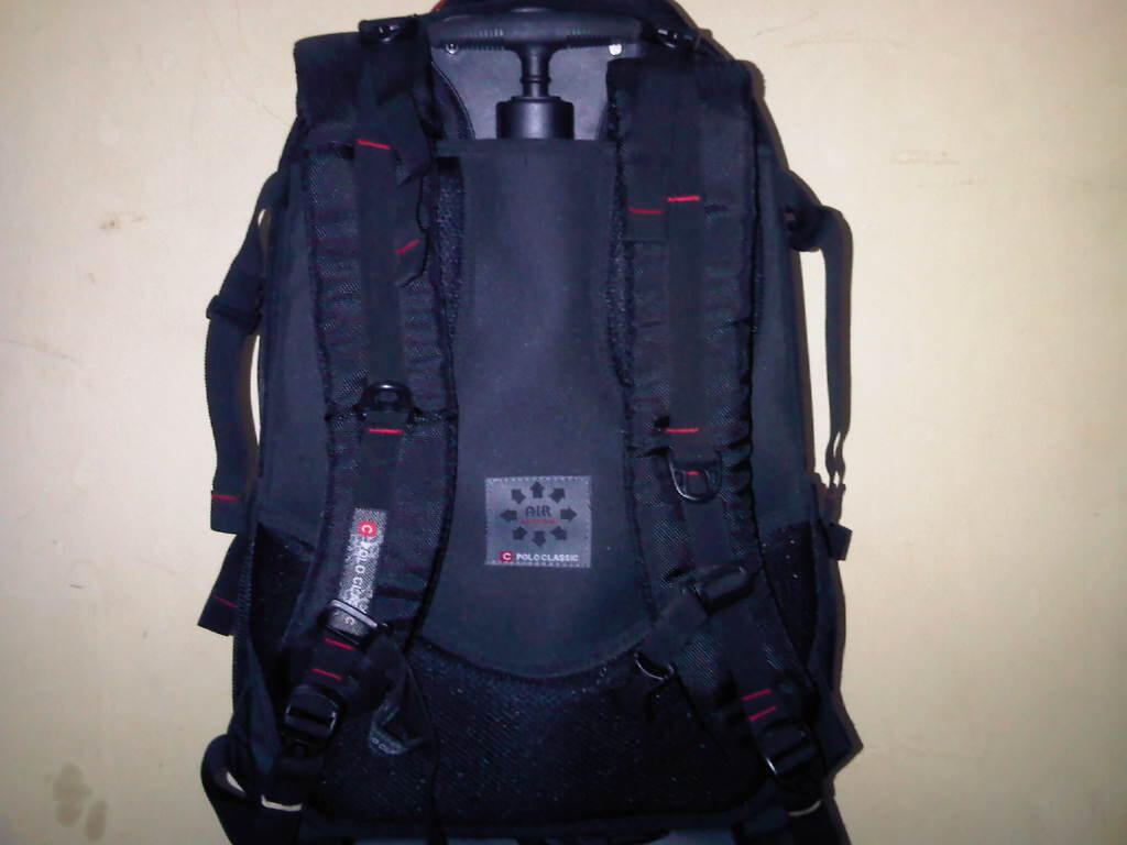 Tas Polo classic backpack and laptop trolley travel bag