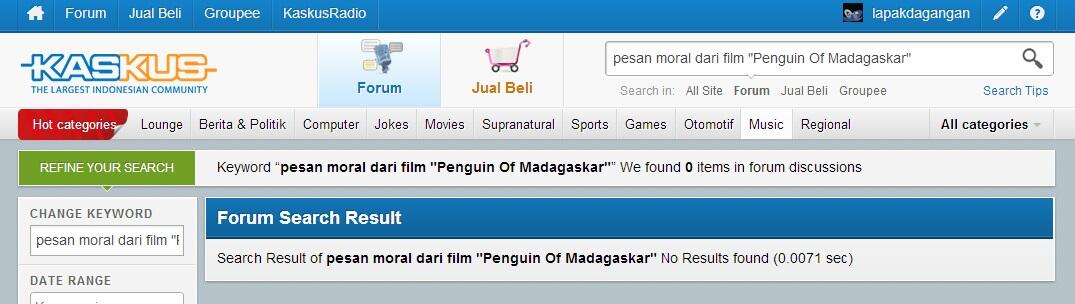 pesan moral dari film &quot;Penguin Of Madagaskar&quot;