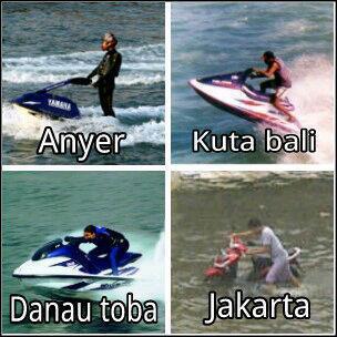 Masih ada tawa disaat banjir melanda