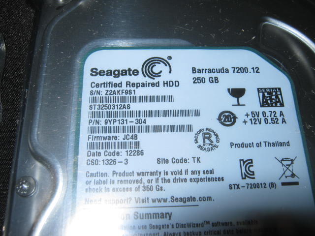 JUAL HARDISK 250 GB SATA SEAGATE 3.5 INCH DAN SAMSUNG 250 GB 2.5 INCH