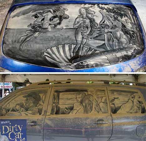 ..:: Debu Di Jendela Mobil, jadi Karya Seni Luar Biasa :::..