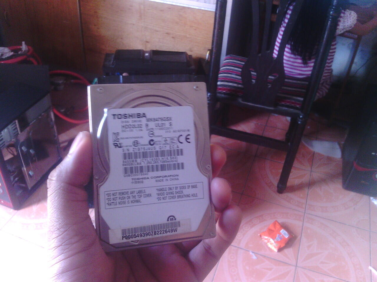 HDD Laptop 640 GB Merk Toshiba Sata ( Kota Medan )