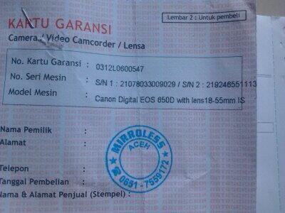 CANON EOS 650D ane dicuri gan, baru 2 minggu beli