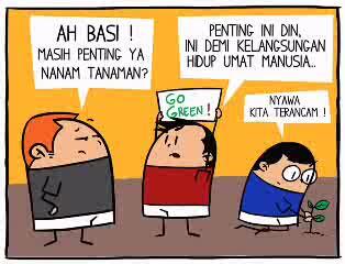 Budi dan Badu komik strip Garing (update) from Blackberry.