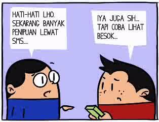 Budi dan Badu komik strip Garing (update) from Blackberry.